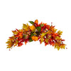 Nearly Natural W1233 38`` Autumn Maple Leaf Berry Artificial Swag