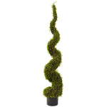 Nearly Natural 5353 4' Artificial Green Mohlenbechia Spiral Tree