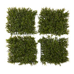 Nearly Natural 10.5``x 10.5``Rosemary Artificial Wall Mat UV Resistant (Indoor/Outdoor) (Set of 4)