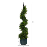 Nearly Natural T1412 3` Cypress Spiral Topiary Artificial Trees