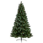 Nearly Natural T3046 8` Snowed Artificial Christmas Tree with 1159 Bendable Branches