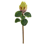 Nearly Natural 23'' King Protea Artificial Flower (Set of 4)