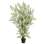 Nearly Natural T2728 4` Ruffle Fern Artificial Tree