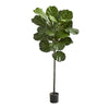 Nearly Natural 52`` Fiddle Leaf Artificial Tree