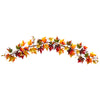 Nearly Natural W1257 6’`Autumn Maple Leaf and Berry Fall Garland