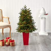 Nearly Natural T2290 3.5’ Artificial Christmas Tree with 50 Clear Lights