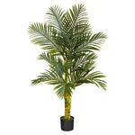 Nearly Natural T2018 5` Double Stalk Golden Cane Artificial Palm Trees