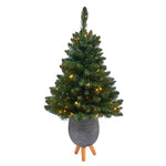 Nearly Natural T2335 3.5’Artificial Christmas Tree with 50 Clear Lights