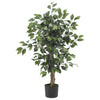 Nearly Natural 3` Ficus Silk Tree