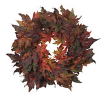 Nearly Natural 4908 30" Artificial Green Maple Leaf Wreath