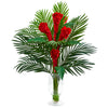 Nearly Natural 1725 Ginger Torch Artificial Arrangement in Glass Vase