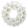 Nearly Natural 4257 24" Artificial White Amaryllis Wreath