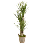 Nearly Natural 9306 5' Artificial Green Yucca Tree in Farmhouse Planter