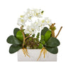 Nearly Natural 15`` Phalaenopsis Orchid and Succulent Artificial Arrangement