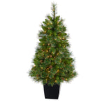 Nearly Natural T2292 50” Artificial Christmas Tree with 100 Clear Lights
