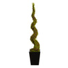 Nearly Natural T1341 55`` Mohlenbechia Spiral Artificial Tree in Black Metal Planter