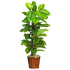 Nearly Natural 63`` Large Leaf Philodendron Silk Plant (Real Touch)