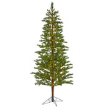 Nearly Natural 7.5` Fairbanks Fir Artificial Christmas Tree with 350 Clear Warm (Multifunction) LED Lights and 280 Bendable Branches