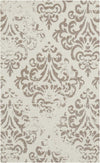 Nourison Damask Traditional Ivory Area Rug