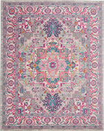 Nourison Passion Traditional Teal Multicolor Area Rug