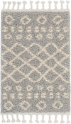 Nourison Moroccan Shag Transitional Silver Area Rug