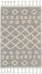 Nourison Moroccan Shag Transitional Silver Area Rug
