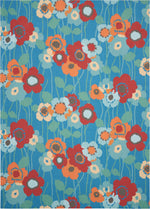 Nourison Sun N` Shade Transitional Bluebell Area Rug