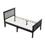 Better Home Products 616859966000 Jassmine Solid Wood Platform Pine Twin Bed In Black