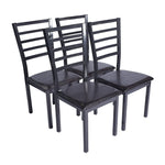 Better Home Products 616859963849 Milan Set Of 4 Stackable Metal Dining Chairs In Black