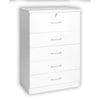 Better Home Products 616859963498 Florence Wood 5 Drawer Dresser For Bedroom In White