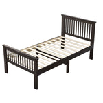 Better Home Products 616859966048 Jassmine Solid Wood Platform Pine Twin Bed In Tobacco