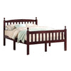 Better Home Products 673400596758 Paloma Solid Wood Pine Full Bed With Headboard In Mahogany