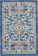 Nourison Passion Transitional Blue/Multicolor Area Rug