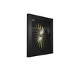 Benzara 26 x 35 Handmade Sunburst Shadow Box Wall decor, Black and Gold