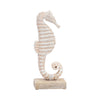 Sagebrook Home 17667-02 Wood, 13" Seahorse, Rustic White