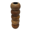 Sagebrook Home 18516-02 Wood, 8" Ribbed Votive Holder, Natural