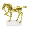 Sagebrook Home 18294 Metal, 12" Galloping Horse, Gold
