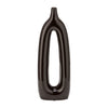 Sagebrook Home 16848-06 Ceramic, 14" Open Cut-Out Vase, Drk Brown