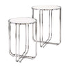 IMAX Worldwide Home Hachi Marble Side Tables - Set of 2