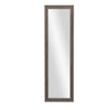 Benzara Rectangular Over The Door Mirror, Weathered Gray