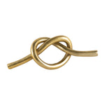 Sagebrook Home 17777-02 Metal, 12", Single Knot Deco, Gold
