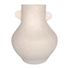 Sagebrook Home 18256 Paper Mache, 10" Eared Vase, Ivory