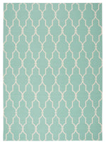 Nourison Home & Garden Transitional Aqua Area Rug