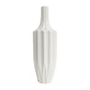 Sagebrook Home 18630-02 Ceramic, 16" Fluted Vase, White