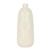 Sagebrook Home 18625-04 Ceramic, 16" Textured Lines Vase, Cotton