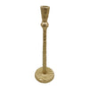 Sagebrook Home 18201-03 Metal, 15" Hammered Taper Candleholder, Gold