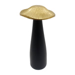 Sagebrook Home 18517-02 Metal, 9" Mushroom Deco, Black/Gold
