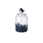 IMAX Worldwide Home TY Bluebird Small Art Glass Canister
