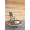 Kalalou NSE1095 Recycled Round Wood Display Tray