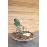 Kalalou NSE1095 Recycled Round Wood Display Tray